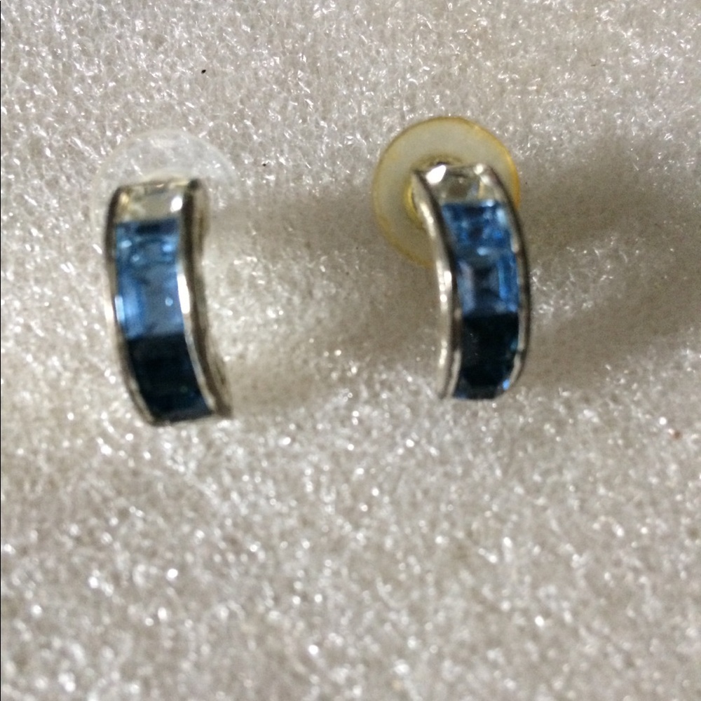 Cz multi color stud earrings - Picture 2 of 4